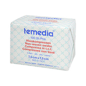 Vlieskompressen 7,5x7,5 cm Unsteril 4fach