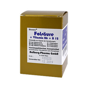 Folsäure + Vitamin B 6 + B 12 Komplex Kapseln