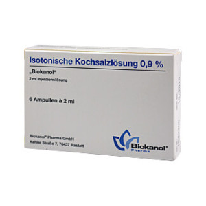 Isotonische Kochsalzl&ouml;sung 0,9% Biokanol Ampullen