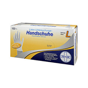Einmal Handschuhe Latex puderfrei L