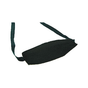 Augenbinde Oval mit Bindeband Schwarz