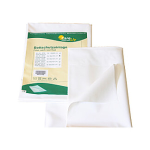 Bettschutzeinlage Folie 90x200 cm Wei&szlig;