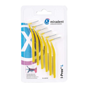 Miradent Interdentalbürste I-Prox L 0,5 mm gelb