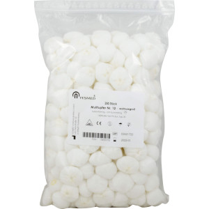 Mulltupfer ballonförmig, Nr. 12 mit Gummiring 13x16 cm