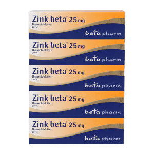 Zink beta 25 mg Brausetabletten