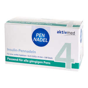 Pen-Nadeln Universal 4 Kanülen 0,23 x 4 mm