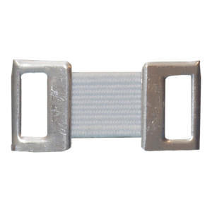 Verbandklammer weiß mit Gummiband