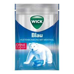 Wick Blau Hustenbonbons mit Menthol