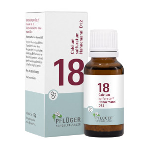 Biochemie Pfl&uuml;ger Globuli Nr. 18 Calcium sulfuratum D12