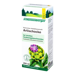 Artischockensaft Schoenenberger