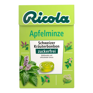 Ricola Apfelminze-Bonbons ohne Zucker