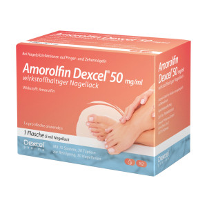 Amorolfin Dexcel 50 mg/ml wirkstoffhaltiger Nagellack