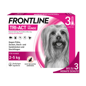 Frontline Tri-Act Lösung zum Auftropfen für Hunde 2-5 kg