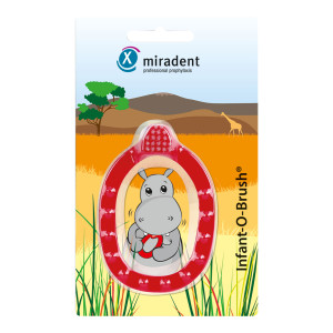Miradent Kinder-Lernzahnb&uuml;rste Infant-O-Brush rot