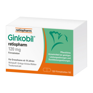 Ginkobil ratiopharm 120 mg, mit Ginkgo biloba