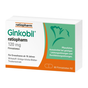 Ginkobil ratiopharm 120 mg, mit Ginkgo biloba