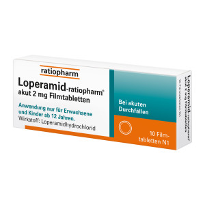 Loperamid-ratiopharm akut 2 mg Filmtabletten
