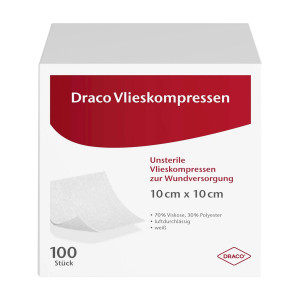 Draco Vlieskompressen, unsteril 10 x10 cm