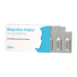 Ibuprofen Pädia 75 mg Zäpfchen