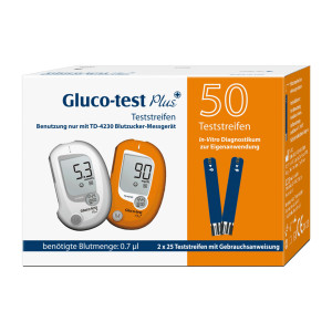 Gluco-test Plus Blutzuckerteststreifen