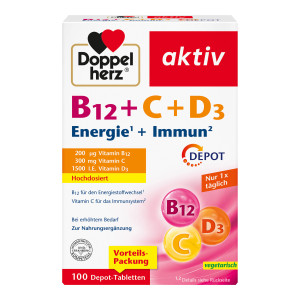 Doppelherz aktiv B12+C+D3 Depot-Tabletten