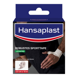 Hansaplast Robustes Sporttape weiß 2,5cm x 10m