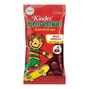 Kinder Em-eukal zuckerhaltige Gummidrops Wildkirsche