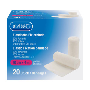 Alvita Elastische Fixierbinde 10 cm x 4 m