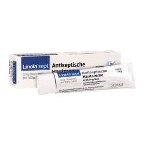 Linola sept Antiseptische Hautcreme mit Clioquinol