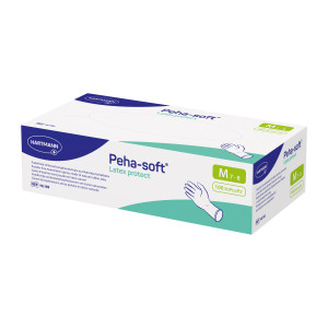 Peha-soft latex protect Untersuchungshandschuhe M