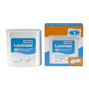 Lactrase 18.000 FCC Tabletten im Spender
