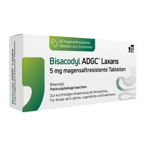 Bisacodyl Adgc Laxans 5 mg magensaftresistente Tabletten