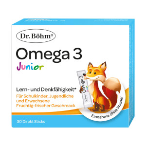 Dr. B&ouml;hm Junior Omega 3 Direktsticks