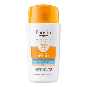 Eucerin Sun Hydro Protect Face Fluid LSF 50+ getönt hell