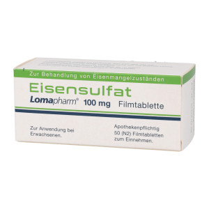 Eisensulfat Lomapharm 100 mg Filmtabletten