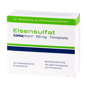 Eisensulfat Lomapharm 100 mg Filmtabletten