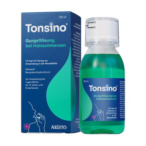 Tonsino Gurgellösung bei Halsschmerzen
