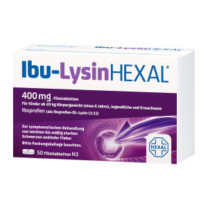 Ibu-Lysin HEXAL Filmtabletten bei Schmerzen und Fieber