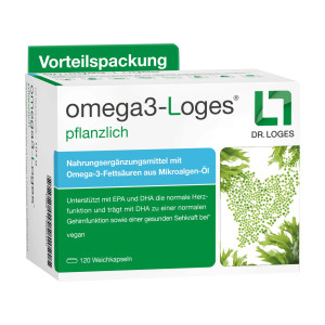 Omega 3-Loges pflanzlich Kapseln