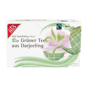 H&S Bio Grüner Tee aus Darjeeling Filterbeutel