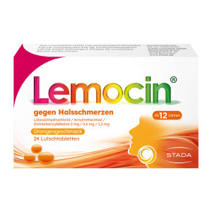 Lemocin gegen Halsschmerzen Orange