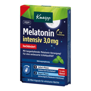 Kneipp Melatonin intensiv 3,0 mg Kapseln