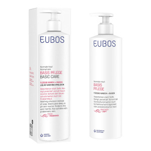Eubos BASIS PFLEGE Fl&uuml;ssig Wasch + Dusch rot m. Dosiersp.