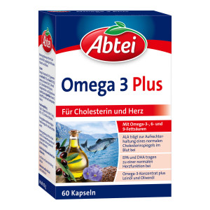 Abtei Omega 3 Plus Kapseln
