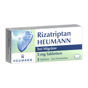 Rizatriptan Heumann bei Migräne 5 mg Tabletten