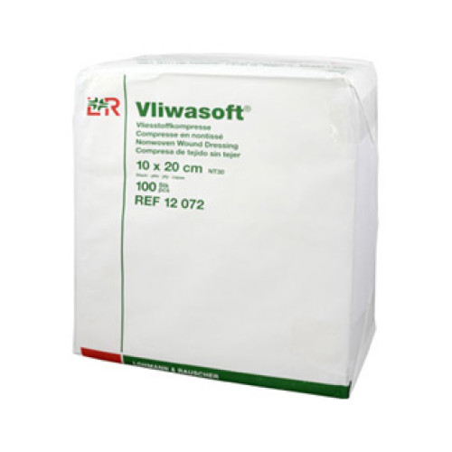 Vliwasoft Vlieskompressen 10x20 cm Unsteril 6lagig
