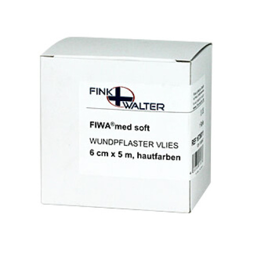FiWa med soft Wundpflaster Vlies hautfarbend 6 cm x 5 m