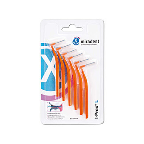 Miradent Interdentalbürste I-Prox L 0,8 mm orange