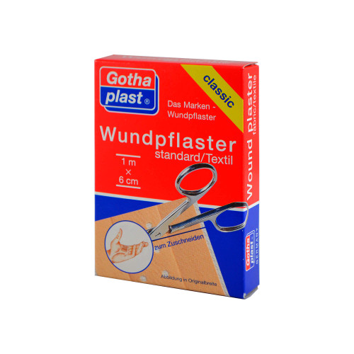 Gothaplast Wundpflaster stand. 6 cmx1 m geschnitten