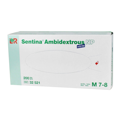 Sentina Ambidextrous Nitrile U-Handschuhe unsteril Größe M